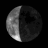 Aftagende efter f&oslash;r f&oslash;rste kvarter, Moon at 24 days in cycle